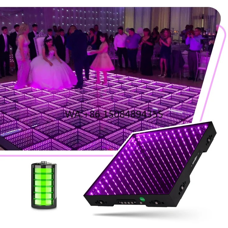 Lighting Wedding Outdoor - Dalles lumineuses magnétiques en verre pour