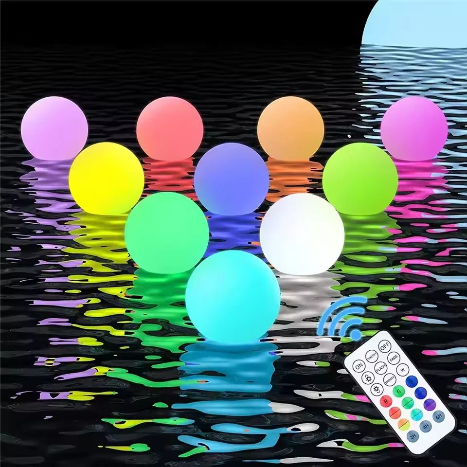 Outdoor Lighting Around Pool - Lampes flottantes pour piscine, 1 à