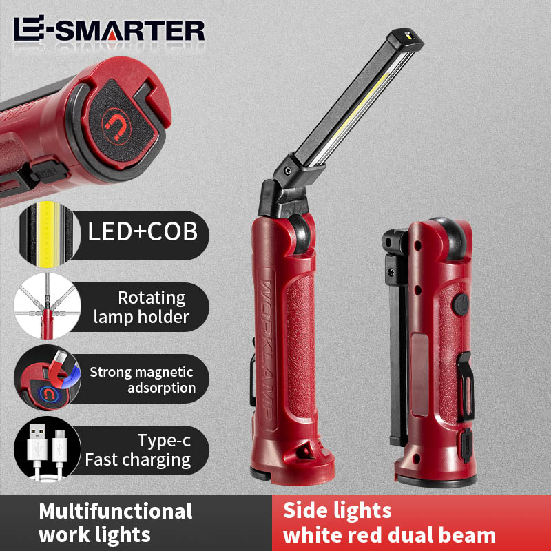 Outdoor Lighting Types - Lampe de travail LED COB, Rechargeable,