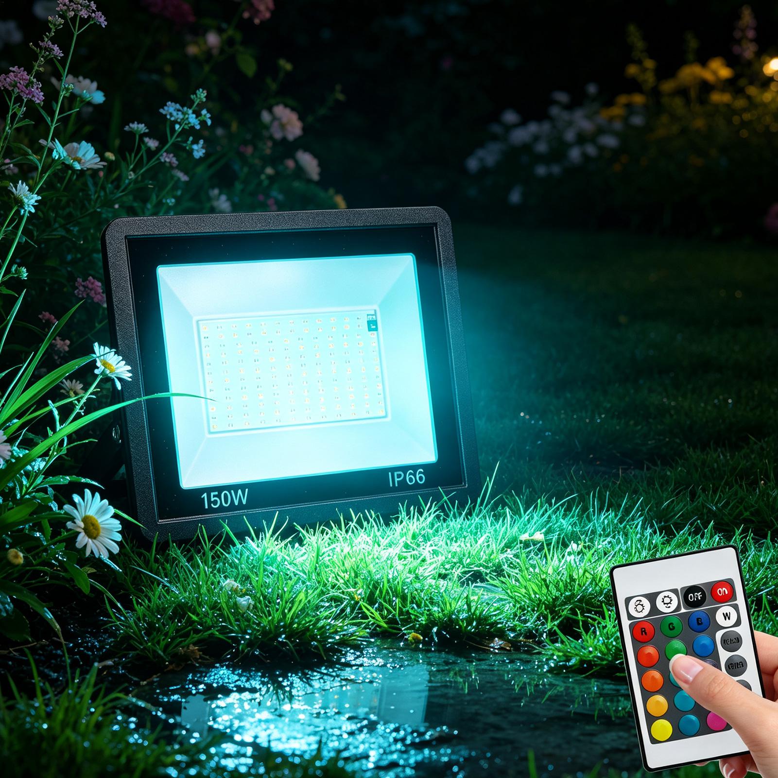 Outdoor Yard Lighting Fixtures - Projecteur extérieur à changement de couleur