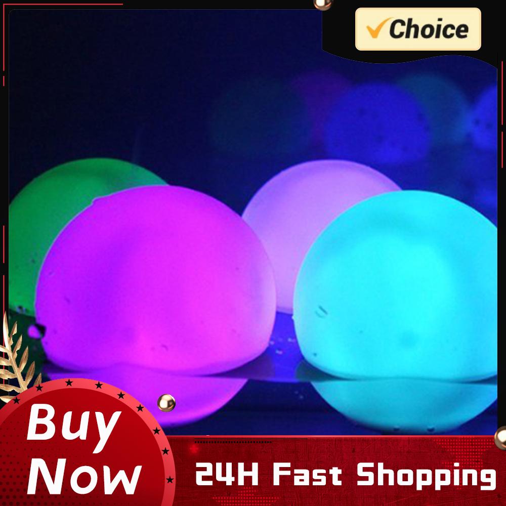 Outdoor Lighting Around Pool - Ballon lumineux LED gonflable pour piscine,