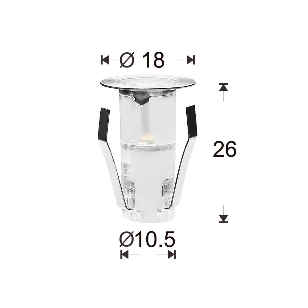 Ground Light Recessed - Mini spot lumineux LED encastrable dans