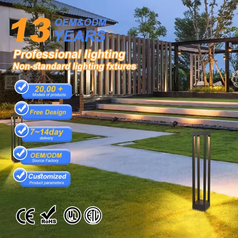 Outdoor Lighting Bollards - Lampe à bollard LED COB, IP65,
