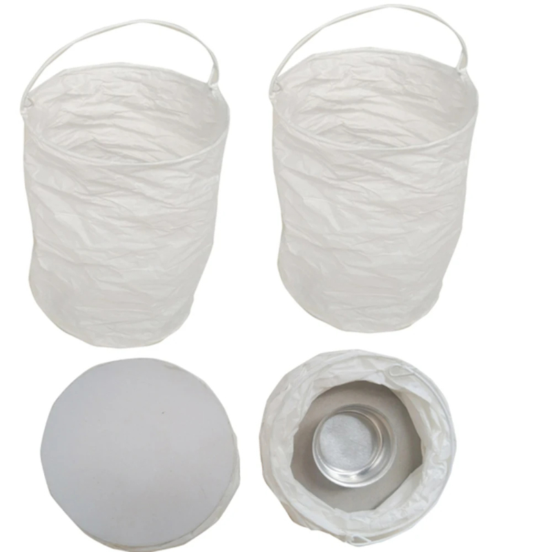 Lighting Wedding Outdoor - Lanterne en papier droite blanche, 4