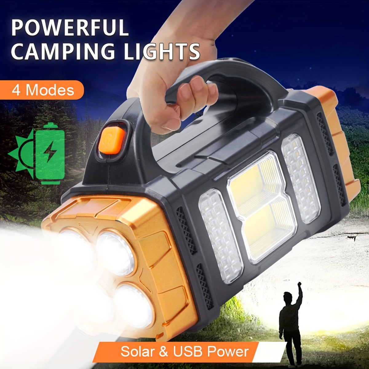 Outdoor Lighting Ideas - Nouvelle lampe torche LED solaire rechargeable