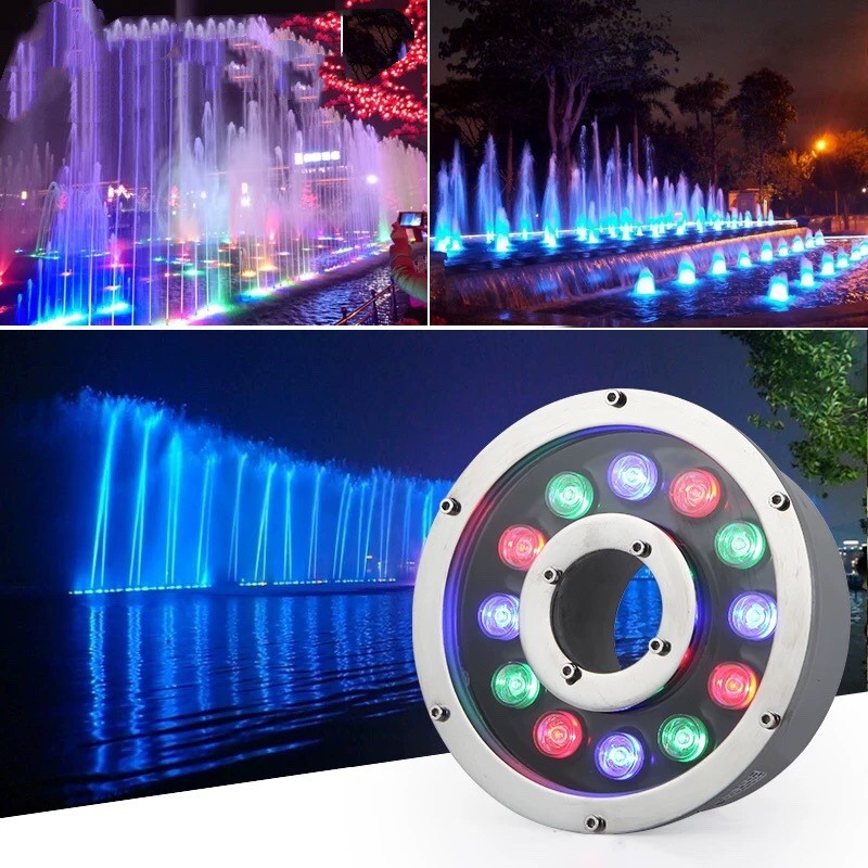 Outdoor Lighting Around Pool - Lampes de fontaine LED RGB 12V