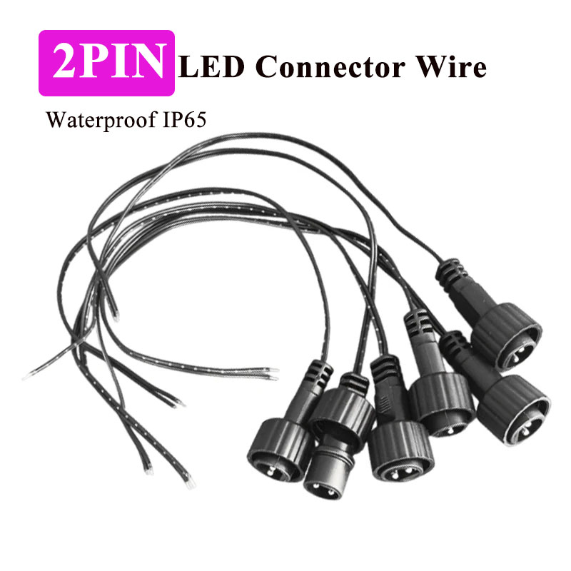 Outdoor Lighting Extension Cable - Connecteur LED extérieur 2 broches avec