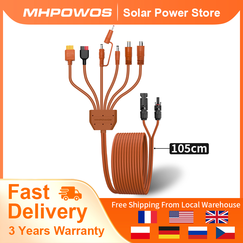 Outdoor Lighting Extension Cable - MHPOWOS Câble d'Extension 7-en-1 pour Connecteur
