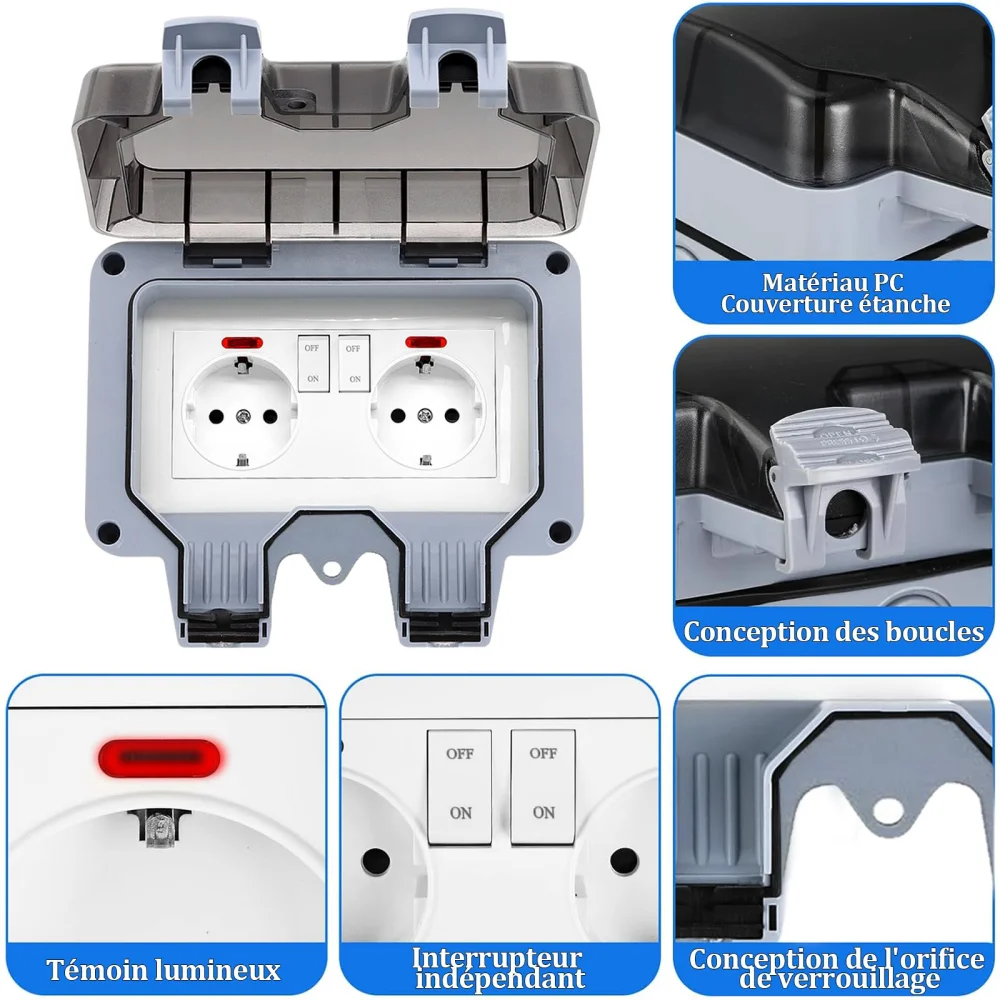 Prise extérieure de style euro - Outdoor Lighting Switch avis et prix