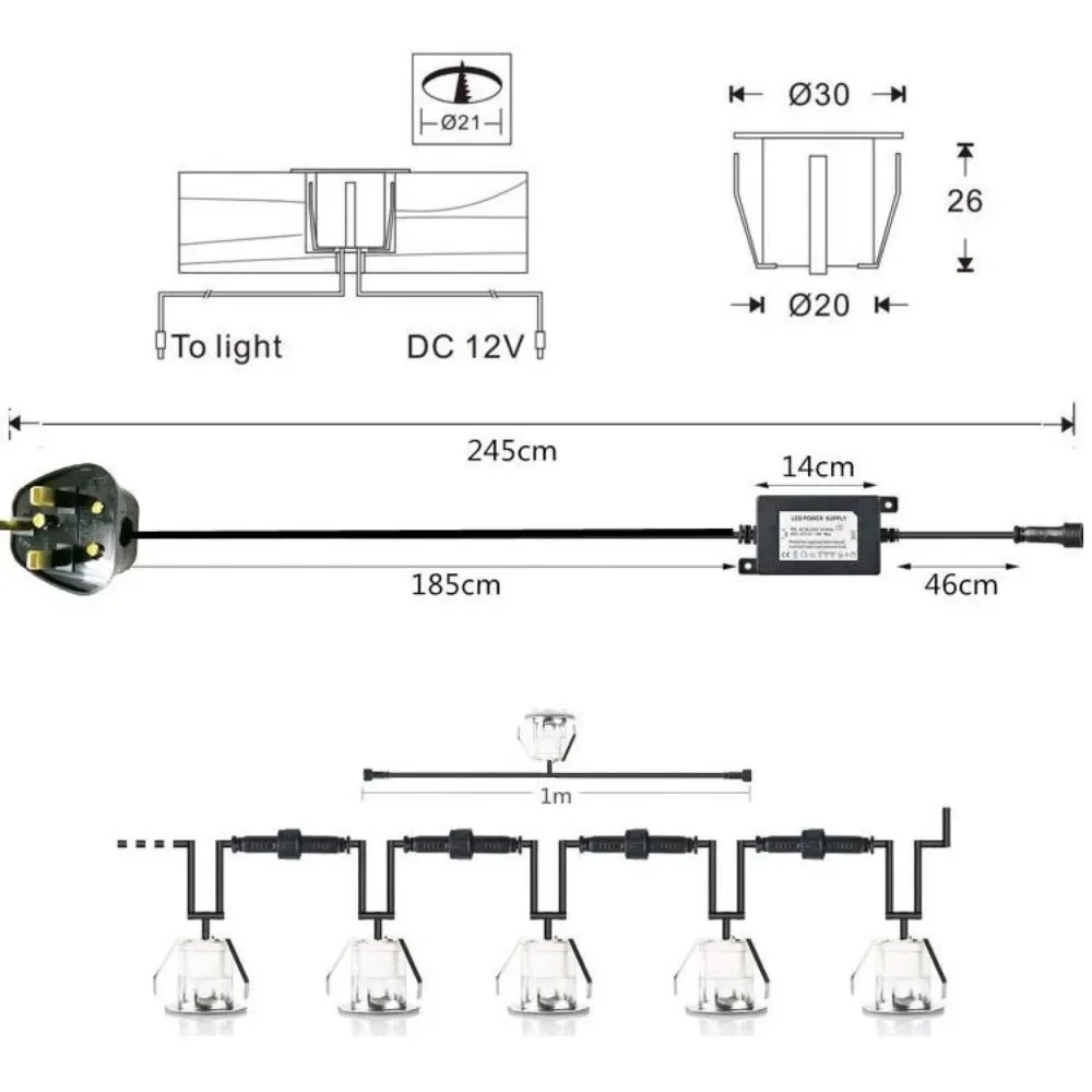 Lampes encastrées LED 32 mm 06 - Ground Light Recessed avis et prix