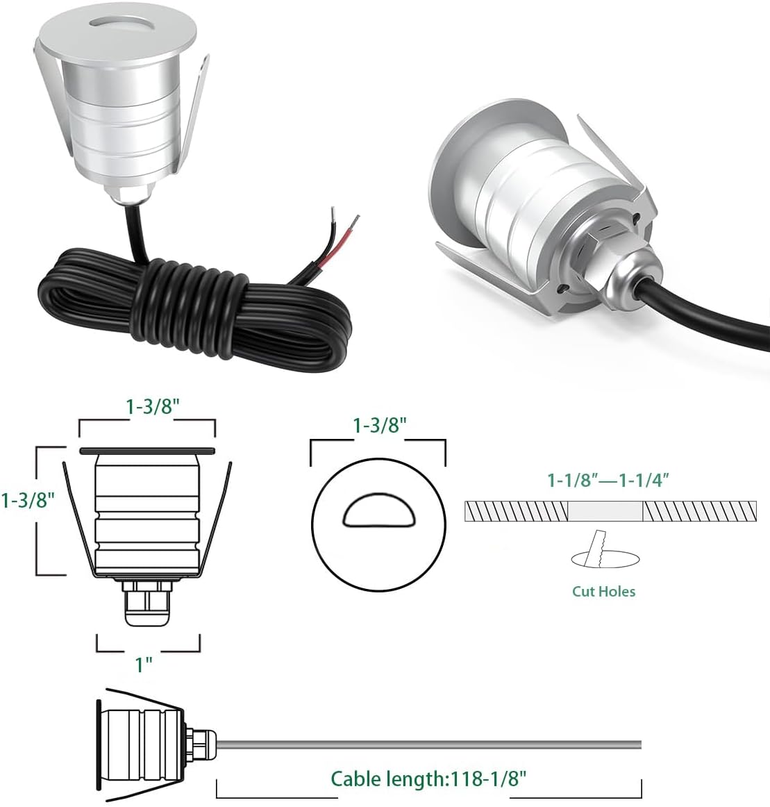 Lumière de marche LED encastré - Ground Light Recessed avis et prix