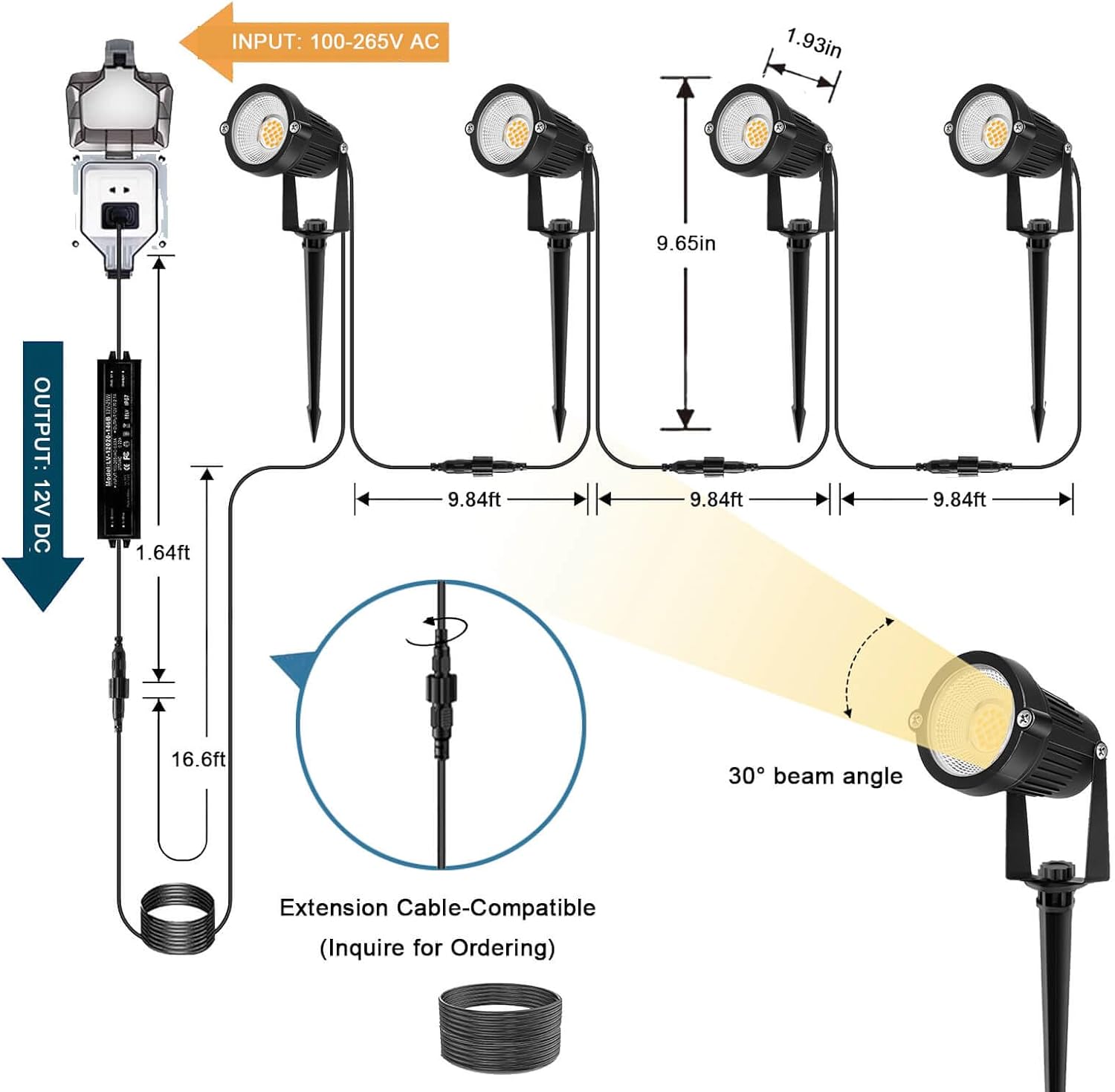 Éclairage paysager basse tensi - Outdoor Lighting Voltage avis et prix