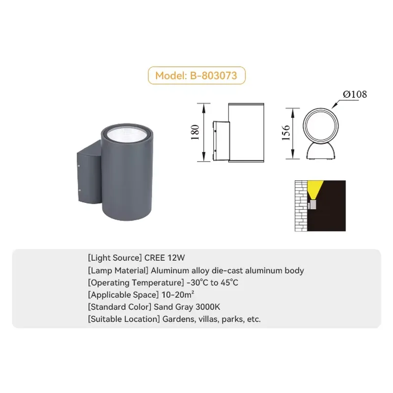 Lumière décorative murale exté - Outdoor Lighting Waterproof avis et prix
