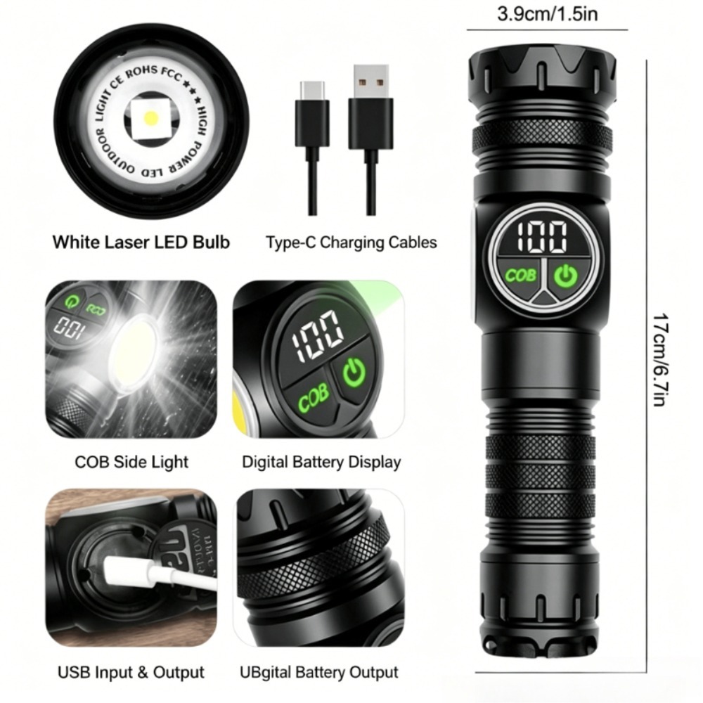 Lampe torche LED à lumière bla - Outdoor Lighting Types avis et prix
