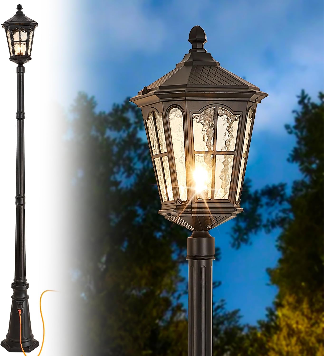 Lampe de poteau extérieure éta - Outdoor Yard Lighting Fixtures avis et prix