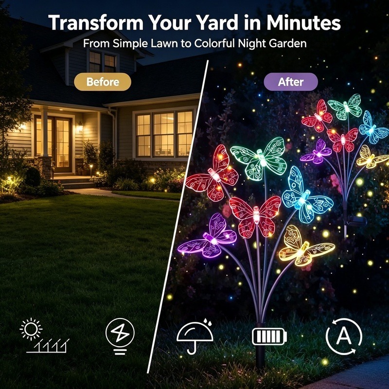 Lampes solaires en forme de pa - Outdoor Lighting Waterproof avis et prix