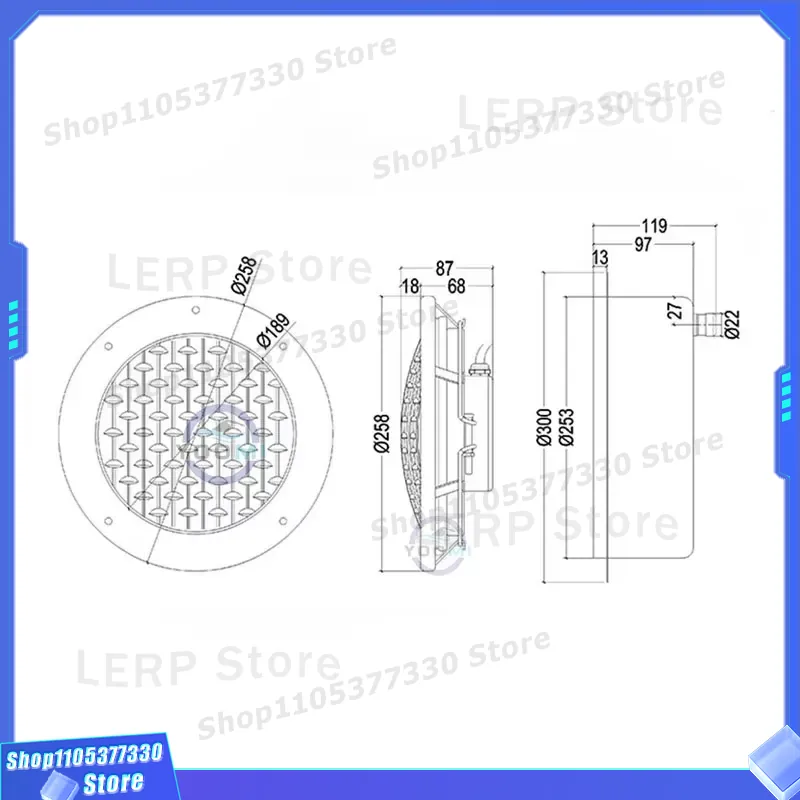 Lampe de piscine LED RGB encas - Ground Light Recessed avis et prix
