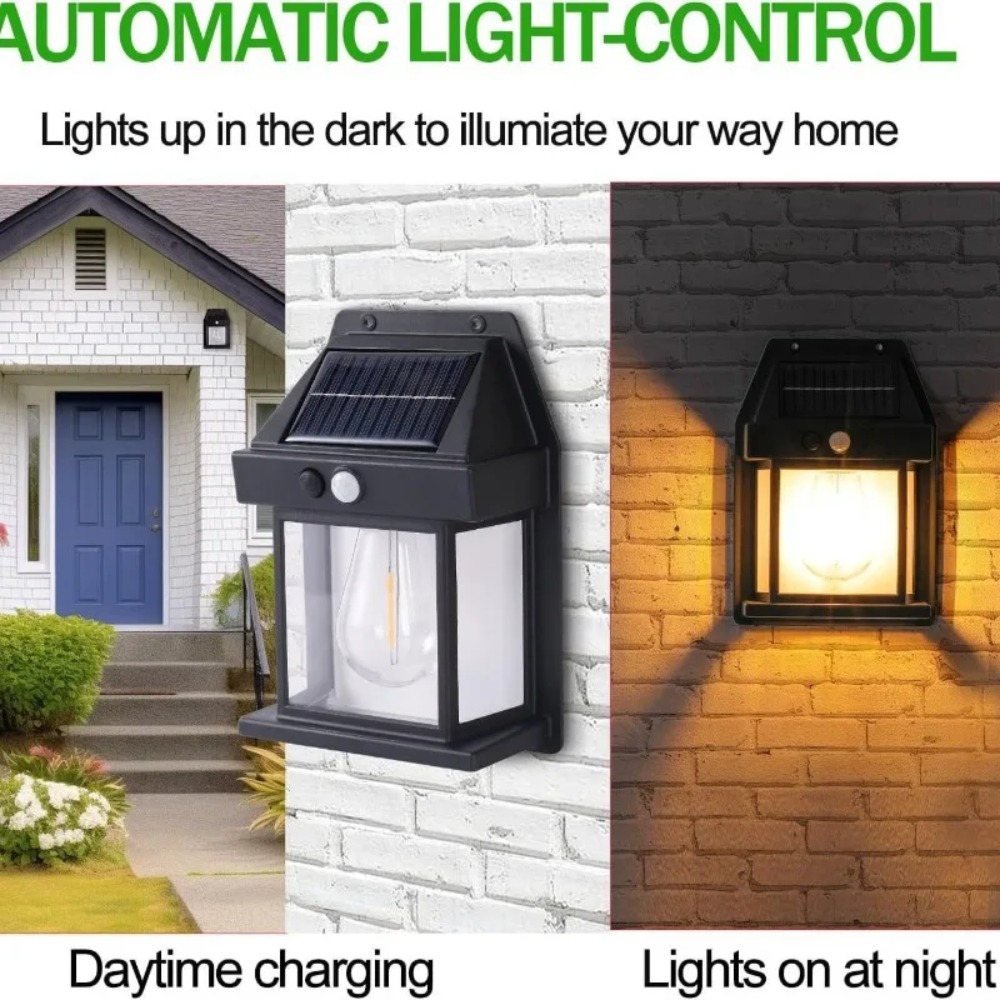1 Lampe Murale Solaire LED Éta - Outdoor Yard Lighting Fixtures avis et prix