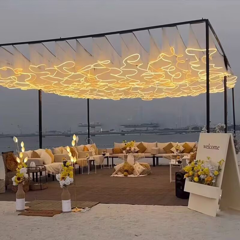 Décoration de plafond de maria - Lighting Wedding Outdoor avis et prix