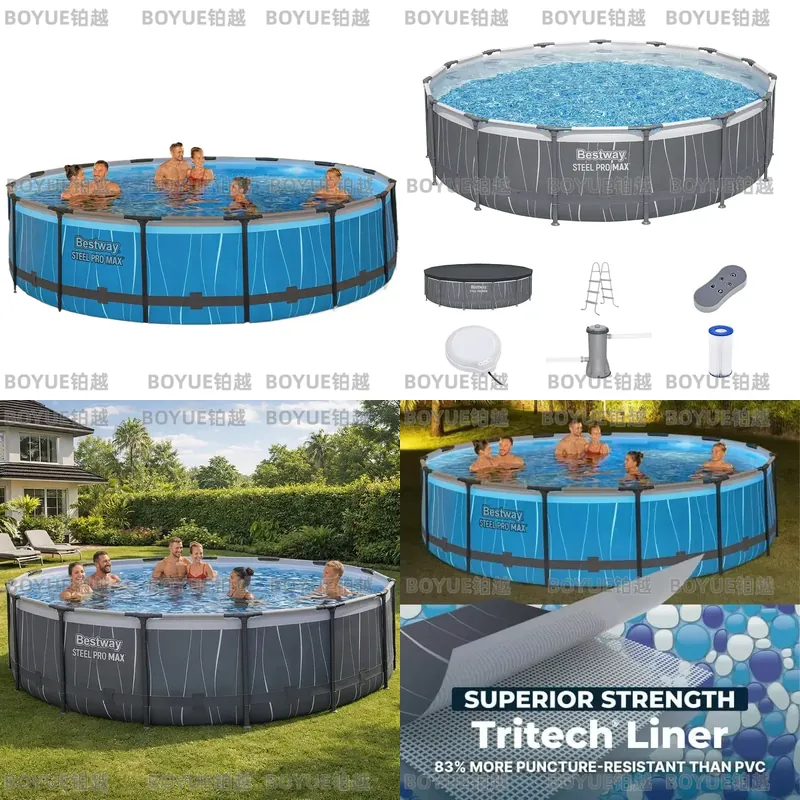 Piscine hors sol ronde en acie - Outdoor Lighting Around Pool avis et prix