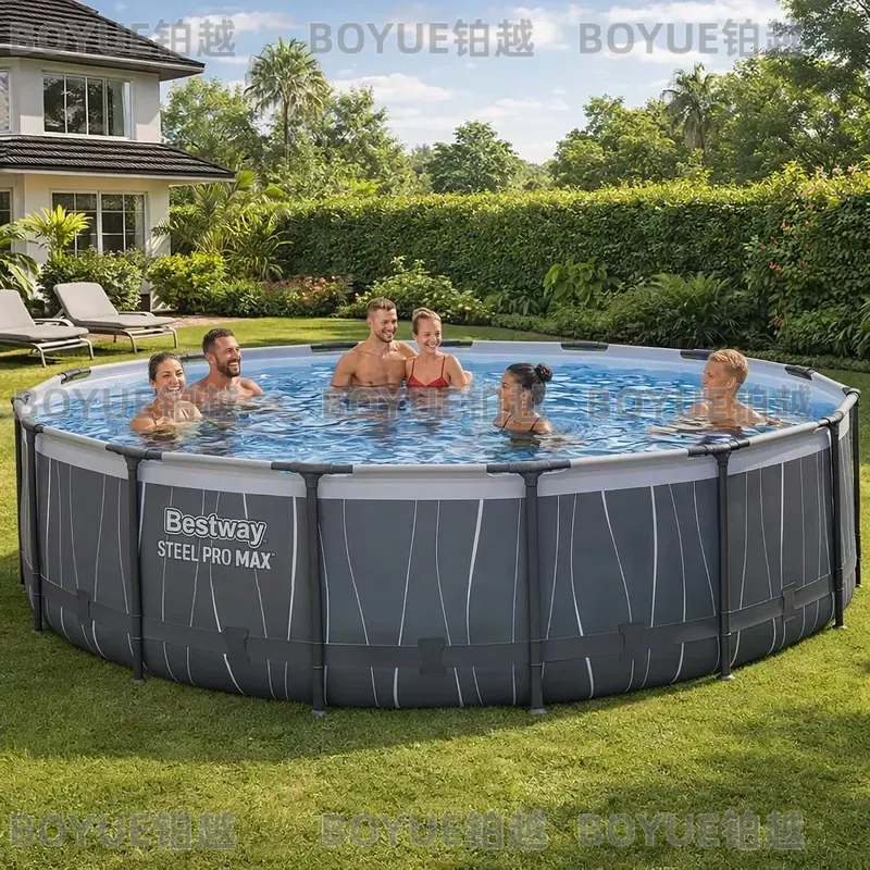 Piscine hors sol ronde en acie - Outdoor Lighting Around Pool avis et prix
