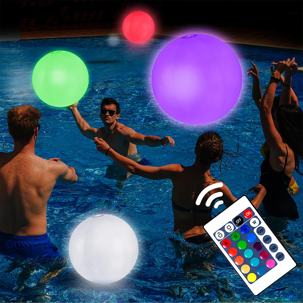 Ballon de plage gonflable lumi - Outdoor Lighting Around Pool avis et prix