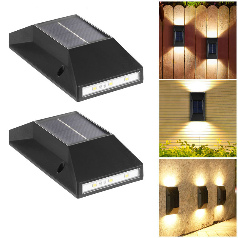 Lampes solaires murales 6 LED  - Outdoor Lighting Switch avis et prix