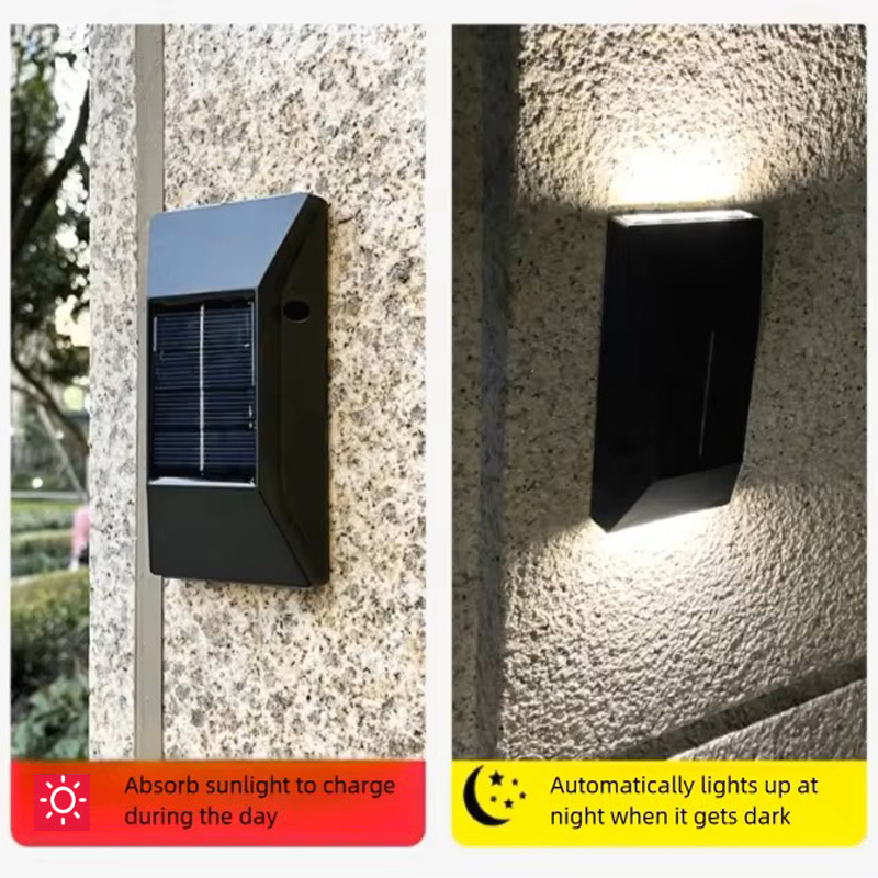 Lampes solaires murales 6 LED  - Outdoor Lighting Switch avis et prix
